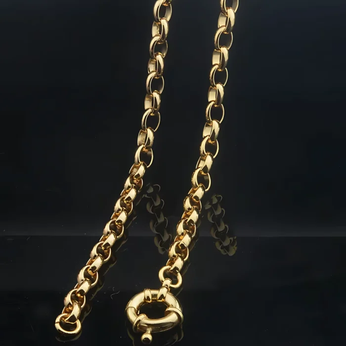 chocker elo portugues banhado a ouro 8k iridiz.com .br 1