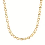 Colar Elos U Banhado a Ouro 18k