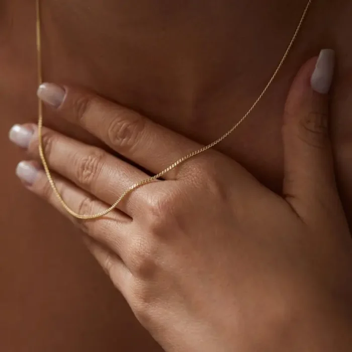 corrente veneziana banhado a ouro 18k iridiz.com .br 5