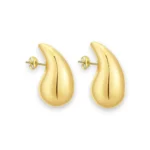 Brinco Gota Pequena Banhado a Ouro 18k