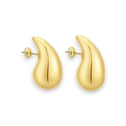 Brinco Gota Pequena Banhado a Ouro 18k