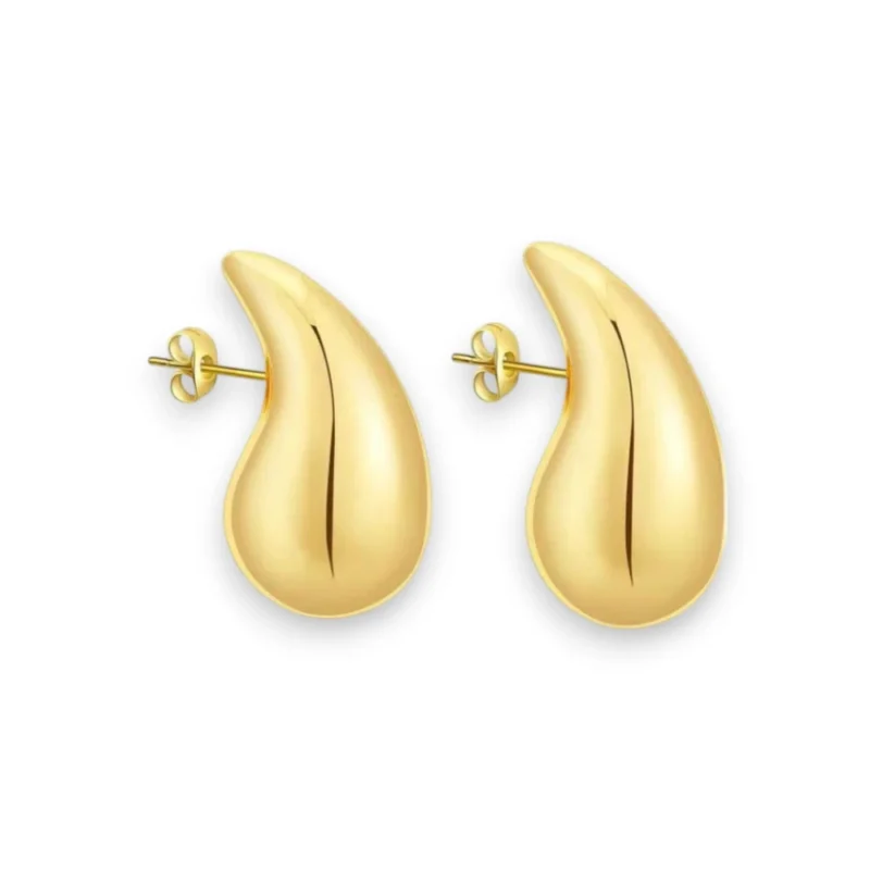 Brinco Gota Pequena Banhado a Ouro 18k