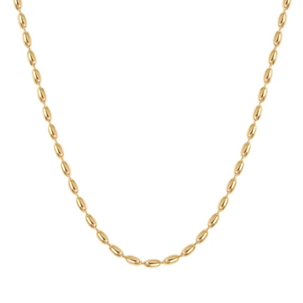 Colar Gominhos Mariana Banhado a Ouro 18k