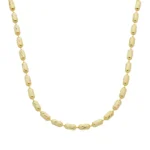 Colar Gomos texturizado banhado a ouro 18k
