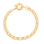 Pulseira Elo Português Banhado a Ouro 18k
